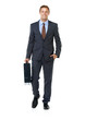 Photo: Walking to work with a smile on his face Walking to work with a smile on his face
