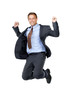 Jumping for joy