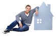 He's a proud new homeowner!