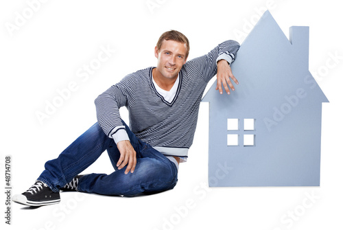 Photo: He's a proud new homeowner! He's a proud new homeowner!