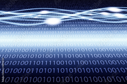 Illustration: Modern, binary background Modern, binary background