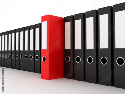 Illustration: Archive. Many folders on white isolated background. 3d Archive. Many folders on white isolated background. 3d