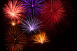 canvas print picture - fireworks