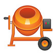 Vector: Cement mixer Cement mixer