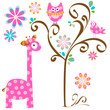owl and giraffe