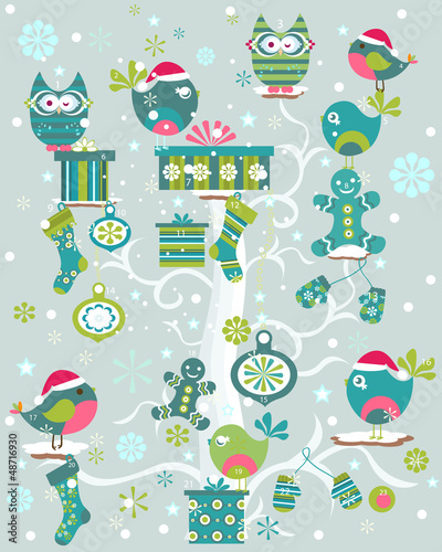 Vector: advent calendar advent calendar