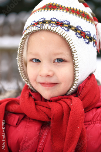Photo: Mädchenportrait mit Winterbekleidung Mädchenportrait mit Winterbekleidung