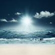 Beautiful sea. Abstract marine backgrounds for your design