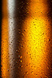 Water drops texture on the bottle of beer. Abstract background