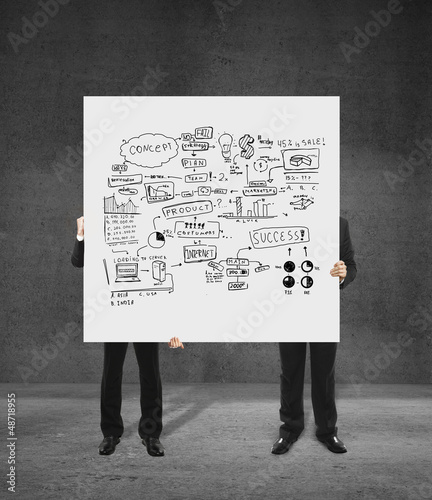 Photo: poster with business concept poster with business concept