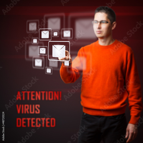 Photo: Virus detected Virus detected