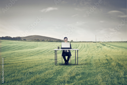 Photo: businessman working businessman working