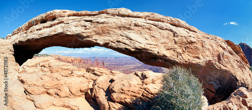 Photo: panoramic view of famous Mesa Arch panoramic view of famous Mesa Arch