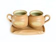 ceramic teapot isolated over the white background