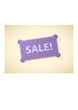 Vector illustration of retro stamp sale label