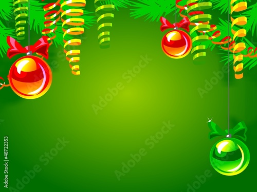 Illustration: cartoon Christmas background cartoon Christmas background