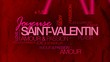 Joyeuse Saint-Valentin carte vidéo nuage de mots animation