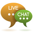 live chat speech balloons icon
