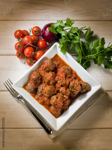 Photo: meatballs with tomato sauce meatballs with tomato sauce