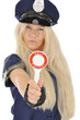 Photo: Junge Frau in Polizeikostüm Junge Frau in Polizeikostüm