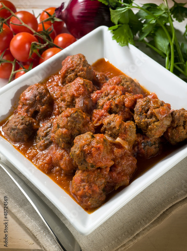Photo: meatballs with tomato sauce meatballs with tomato sauce