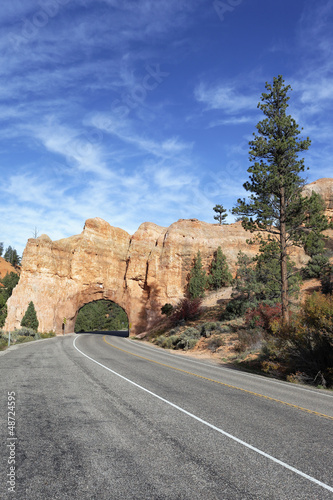 Photo: vertical view of Road to Bryce Canyon vertical view of Road to Bryce Canyon