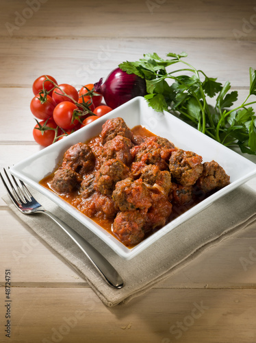 Photo: meatballs with tomato sauce meatballs with tomato sauce