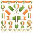 irish flags and ribbons