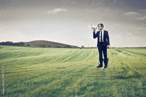 Photo: businessman shouting businessman shouting