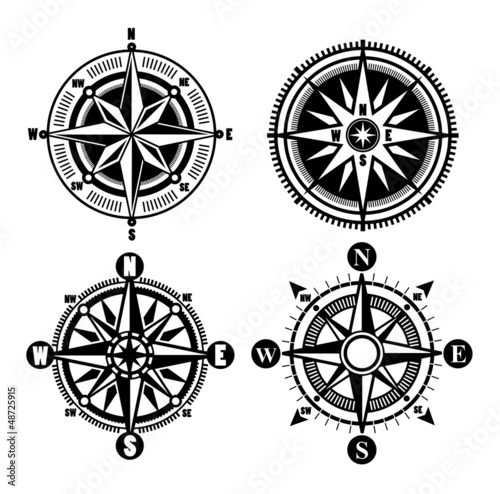 Vector: compass icons compass icons