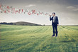 businessman with megaphone