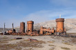 An abondoned mining settlement in Svalbard Spitzbergen