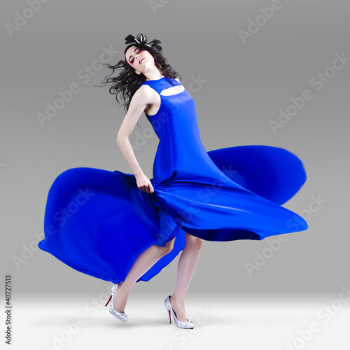 Photo: Beautiful Girl In Exquisite Fashion Style Dance Beautiful Girl In Exquisite Fashion Style Dance