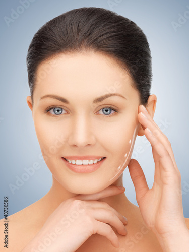 Photo: face and hands of beautiful woman face and hands of beautiful woman