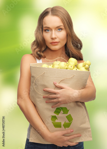 Photo: woman with bag woman with bag