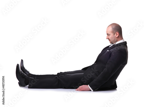 Photo: man on floor man on floor