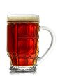 tankard of kvass, isolated on white