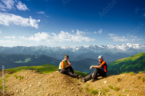 Photo: Hiker at the rest Hiker at the rest
