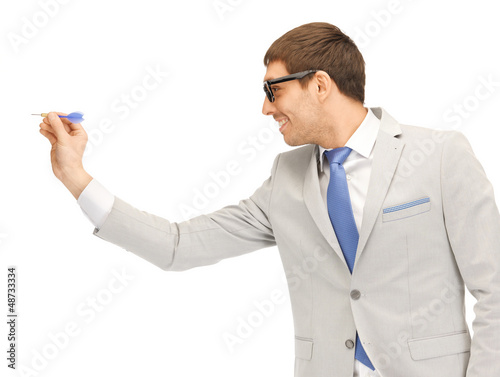 Photo: businessman with dart businessman with dart