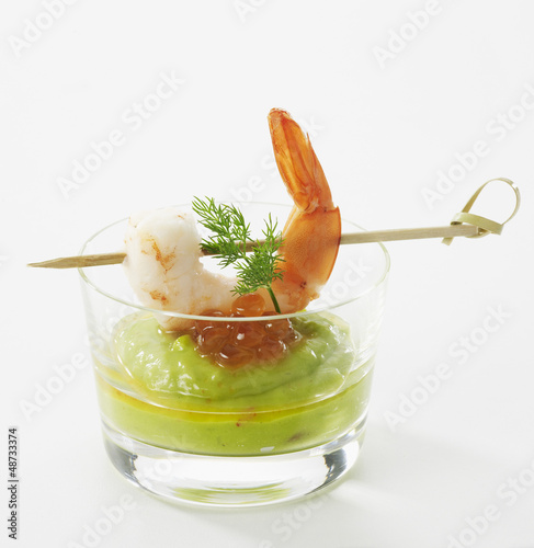 Photo: Crevette au guacamole Crevette au guacamole