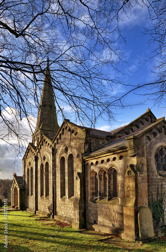 Photo: View of Christ Church in Chatburn, Lancashire. View of Christ Church in Chatburn, Lancashire.