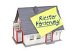 Hausw mit Zettel Riesterförderung