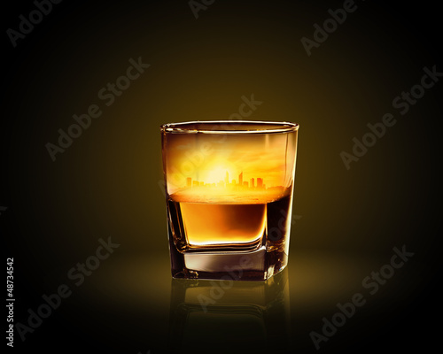 Photo: Glass of whiskey Glass of whiskey