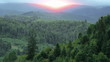 sunrise in the mountains