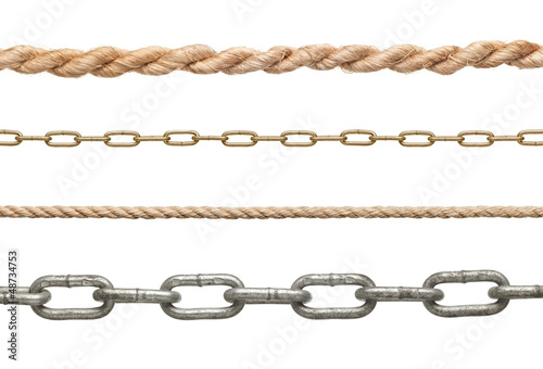 Photo: chain rope connection slavery strenght link chain rope connection slavery strenght link