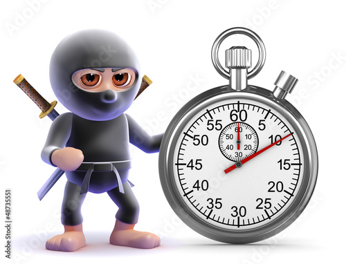 Illustration: Ninja is in a race against time Ninja is in a race against time