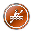 Orange Glossy Button "Kayaking"