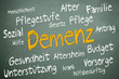 Kreidetafel mit Demenz