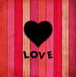 Vector colorful wooden background with heart