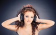 Portrait of sexy Female Deejay
